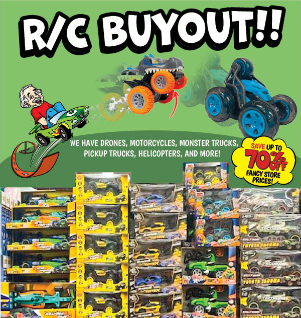 R/C Buyout!! Save Up to 70% OFF the Fancy Store Prices