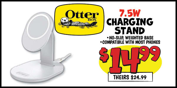 Otterbox Charging Stand: Our Price: $14.99, theirs: $24.99