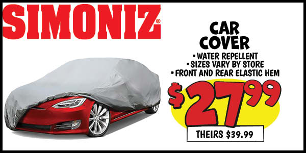 Simoniz Car Covers : Our Price: $27.99, theirs: $39.99