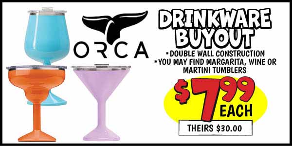 Stainless Steel Barware Tumblers: Our Price: $7.99, theirs: $30.0