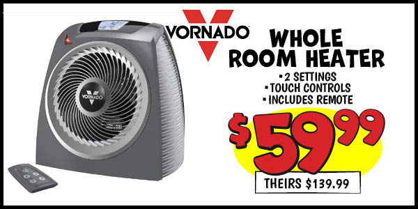 Whole Room Heater : Our Price: $59.99, theirs: $139.99