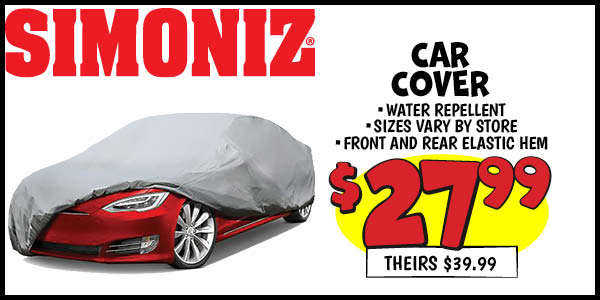 Simoniz Car Covers : Our Price: $27.99, theirs: $39.99