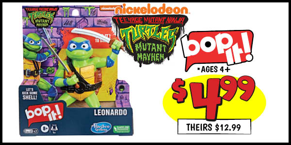 TMNT Bop It: Our Price: $4.99, theirs: $12.99