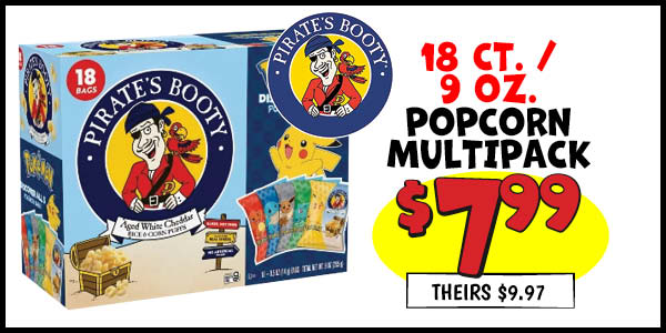 Popcorn Multipack: Our Price: $7.99, theirs: $9.97
