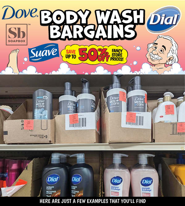 Body Wash Bargains! Save Up to 50% OFF the Fancy Store Prices!