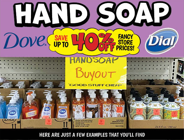 Hand Soap! Save Up to 40% OFF the Fancy Store Prices!