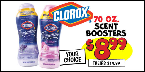 70 oz. Scent Boosters: Our Price: $8.99, theirs: $14.99