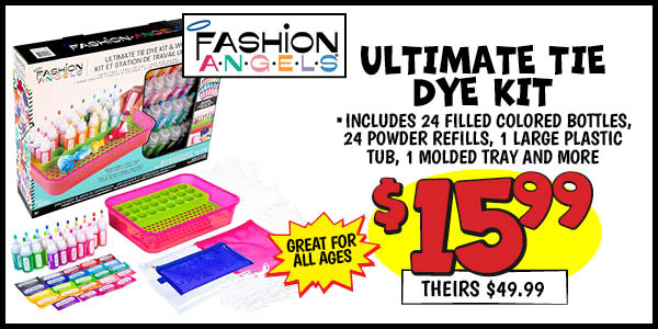 Ultimate Tie Dye Kit: Our Price: $15.99, theirs: $49.99