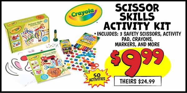 Scissor Skills Activity Kit: Our Price: $9.99, theirs: $24.99