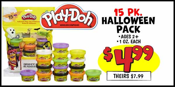 Play-Doh Halloween Pack: Our Price: $4.99, theirs: $7.99