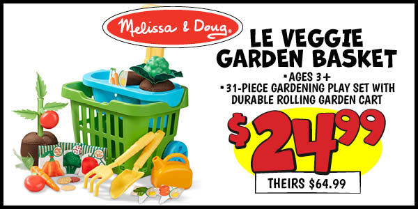 LE Veggie Garden Basket: Our Price: $24.99, theirs: $64.99