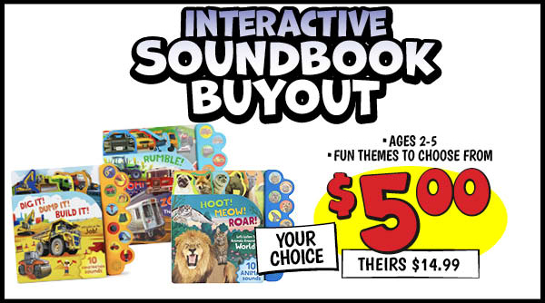 INTERACTIVE SOUNDBOOK BUYOUT Our Price: $5.00, theirs: $14.99