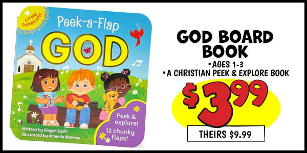 GOD BOARD BOOK: Our Price: $3.99, theirs: $9.99