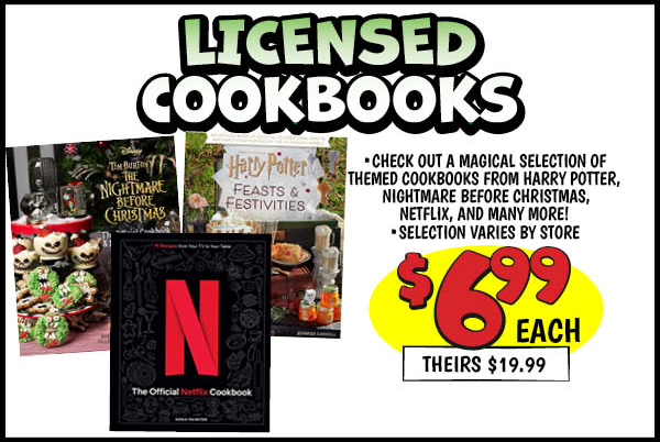 LICENSED COOKBOOKS: Our Price: $6.99, theirs: $19.99