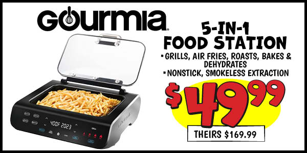 5-in-1 Food Station: Our Price: $49.99, theirs: $169.99