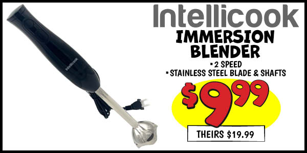 IMMERSION BLENDER: Our Price: $9.99, theirs: $19.99
