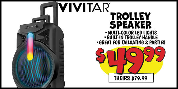 Trolley Speaker : Our Price: $49.99, theirs: $79.99