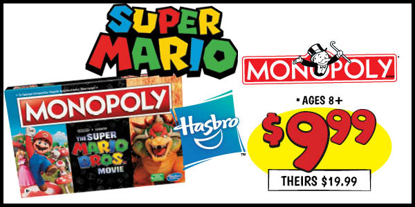 Super Mario Monopoly: Our Price: $9.99, theirs: $19.99