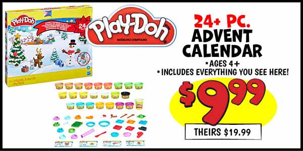 Play Doh Advent Calendar: Our Price: $9.99, theirs: $19.99