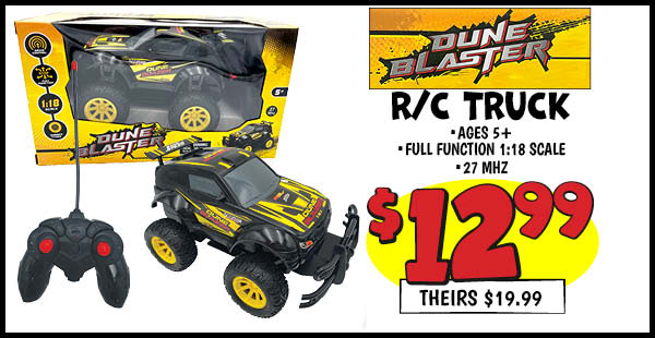 Dune Blaster: Our Price: $12.99, theirs: $19.99