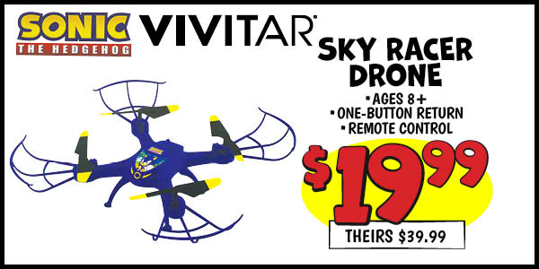Sky Racer Drone: Our Price: $19.99, theirs: $39.99