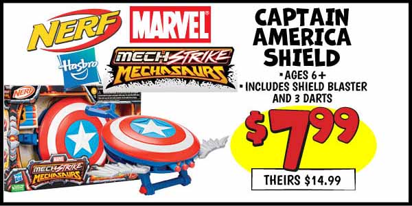 Marvel Mechstrike Captain America Shield: Our Price: $7.99, theirs: $14.99