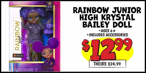 Rainbow Junior High Krystal Bailey Doll: Our Price: $12.99, theirs: $24.99