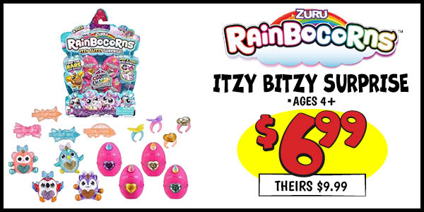 Itzy Bitzy Surprise: Our Price: $6.99, theirs: $9.99