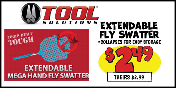 Extendable Fly Swatters: Our Price: $2.49, theirs: $3.99