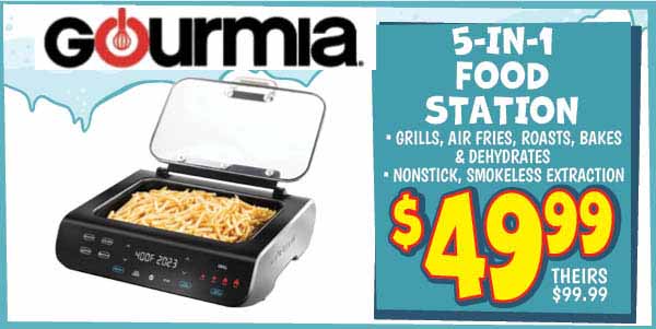 5-in-1 Food Station: Our Price: $49.99, theirs: $169.99