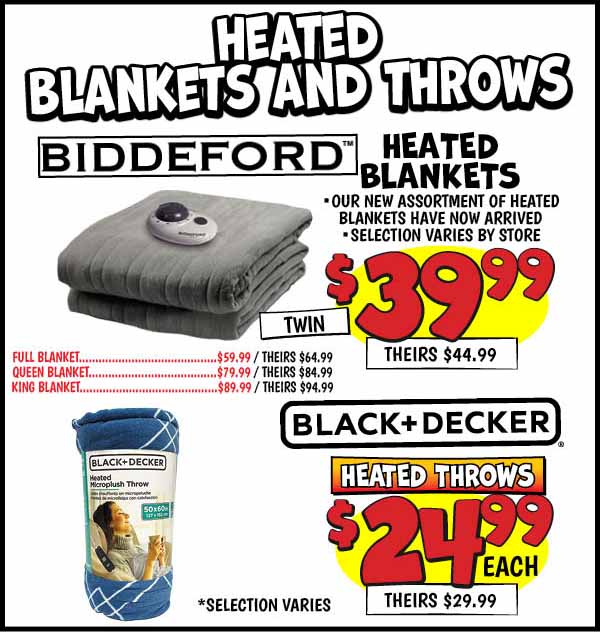 Heated Blankets and Throws