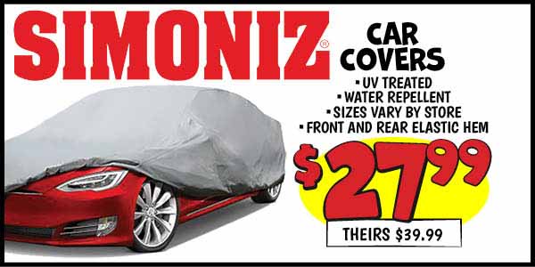 Simoniz Car Covers : Our Price: $27.99, theirs: $39.99