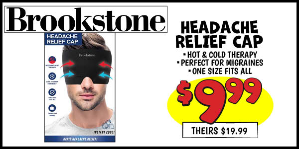 Headache Relief Cap: Our Price: $9.99, theirs: $19.99
