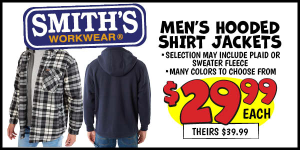 Men's Hooded Shirt Jackets: Our Price: $29.99, theirs: $39.99