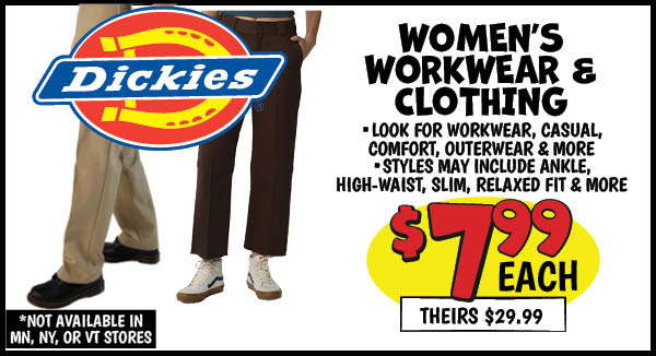 Women's Workwear and Clothing: Our Price: $7.99, theirs: $29.99