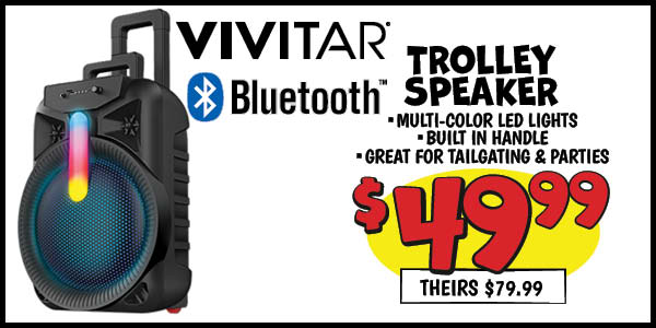 Trolley Speaker : Our Price: $49.99, theirs: $79.99