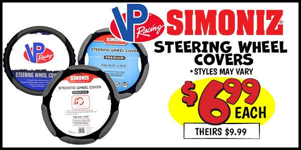 Steering Wheel Covers : Our Price: $6.99, theirs: $9.99