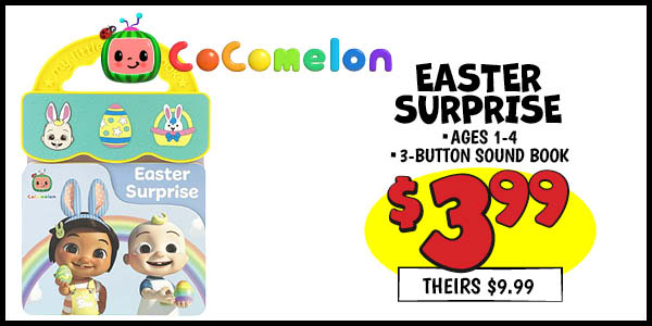 COCOMELON EASTER SURPRISE: Our Price: $3.99, theirs: $9.99