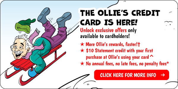 The Ollie's Credit Card is Here!