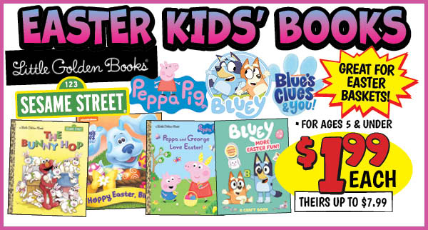 Easter Kids' Books: Our Price: $1.99, theirs: $7.99