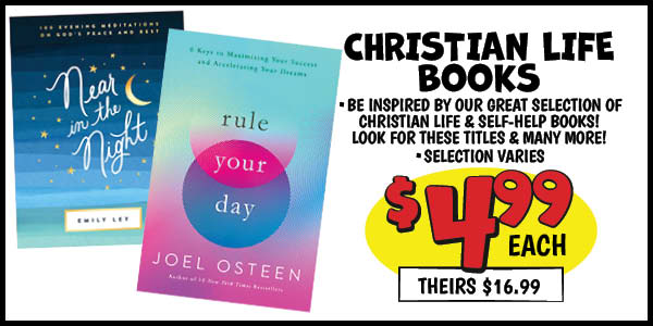 CHRISTIAN LIFE BOOKS: Our Price: $4.99, theirs: $16.99