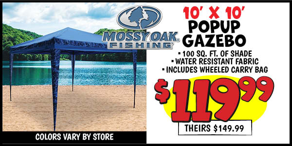 Pop up gazebo: Our Price: $119.99, theirs: $149.99