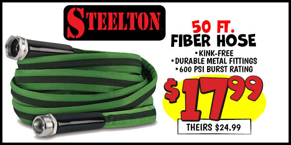 50' fiber hose: Our Price: $17.99, theirs: $24.99