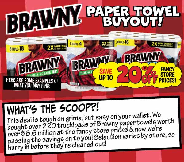 Brawny Paper Towel Buyout!