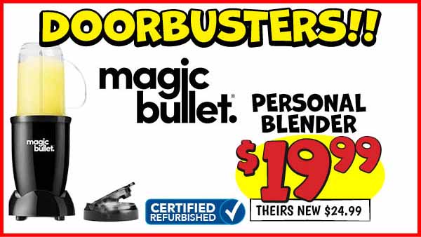 Personal blender: Our Price: $19.99, theirs: $24.99
