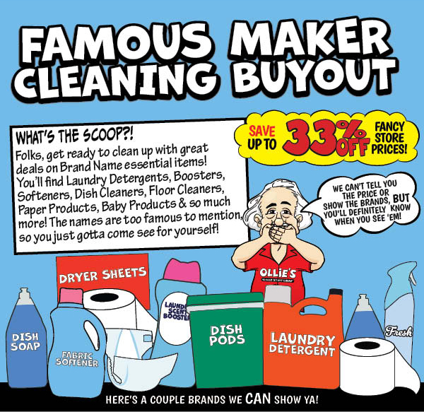 Famous Maker Cleaning Buyout!