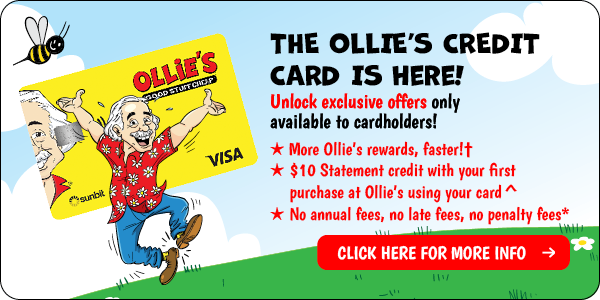 The Ollie's Credit Card is Here!