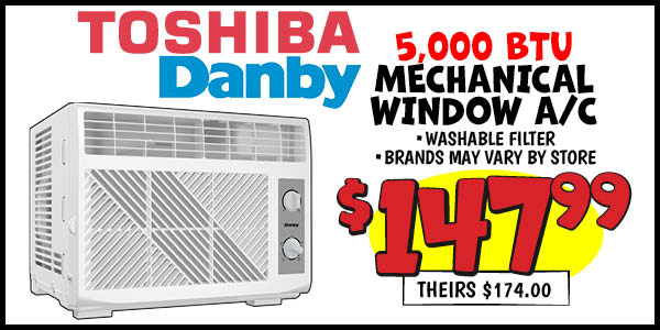5,000 btu mechanical window ac: Our Price: $147.99, theirs: $174.0