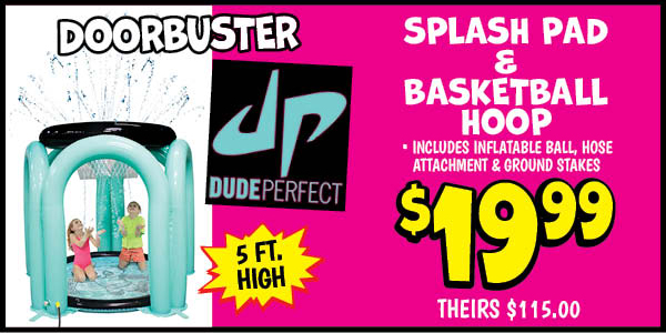 Splash hoop basketball hoop: Our Price: $19.99, theirs: $115.0