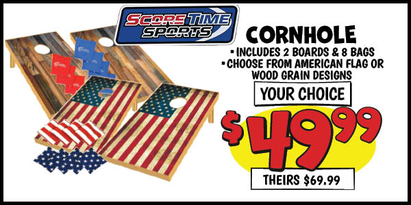 Cornhole: Our Price: $49.99, theirs: $69.99